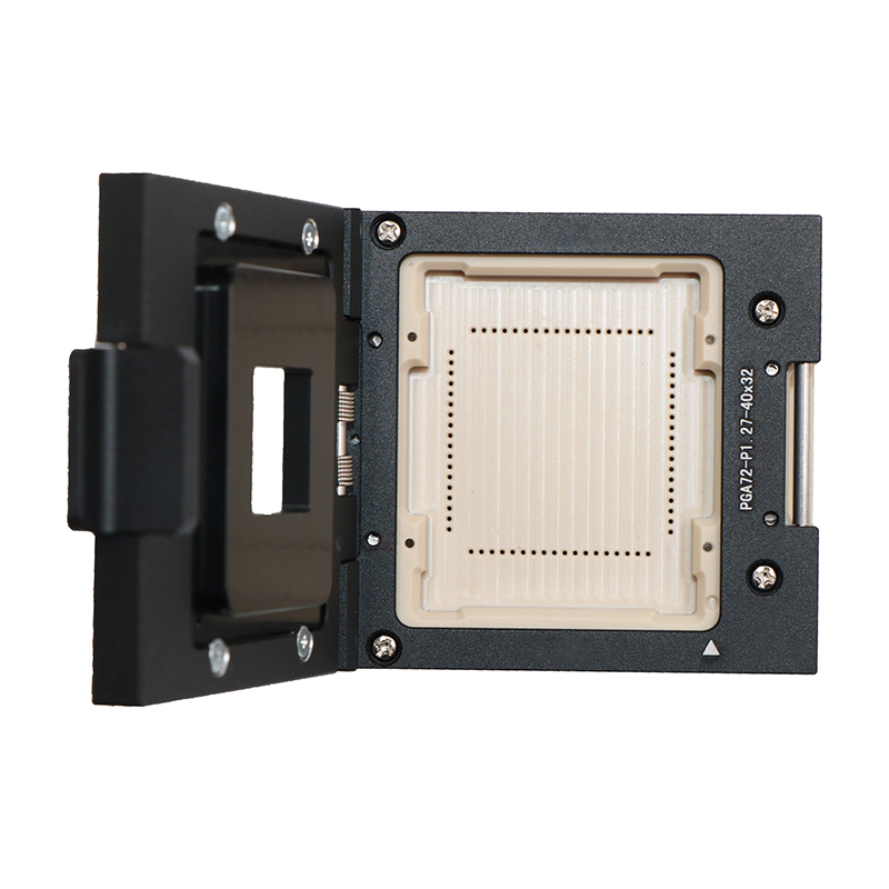 PGA72pin芯片测试座socket—PGA芯片测试夹具