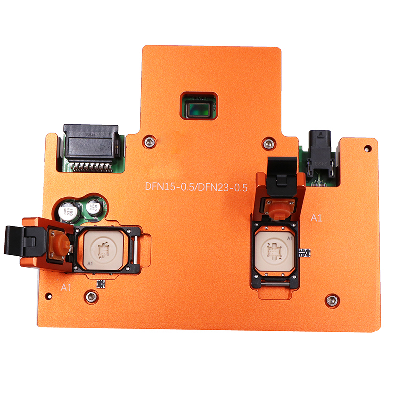 定制DFN15、23pin-0.5mm一拖二芯片测试治具-DFN芯片测试socket
